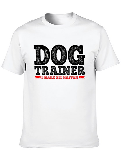 Camiseta Negra: Entrenador de Perros