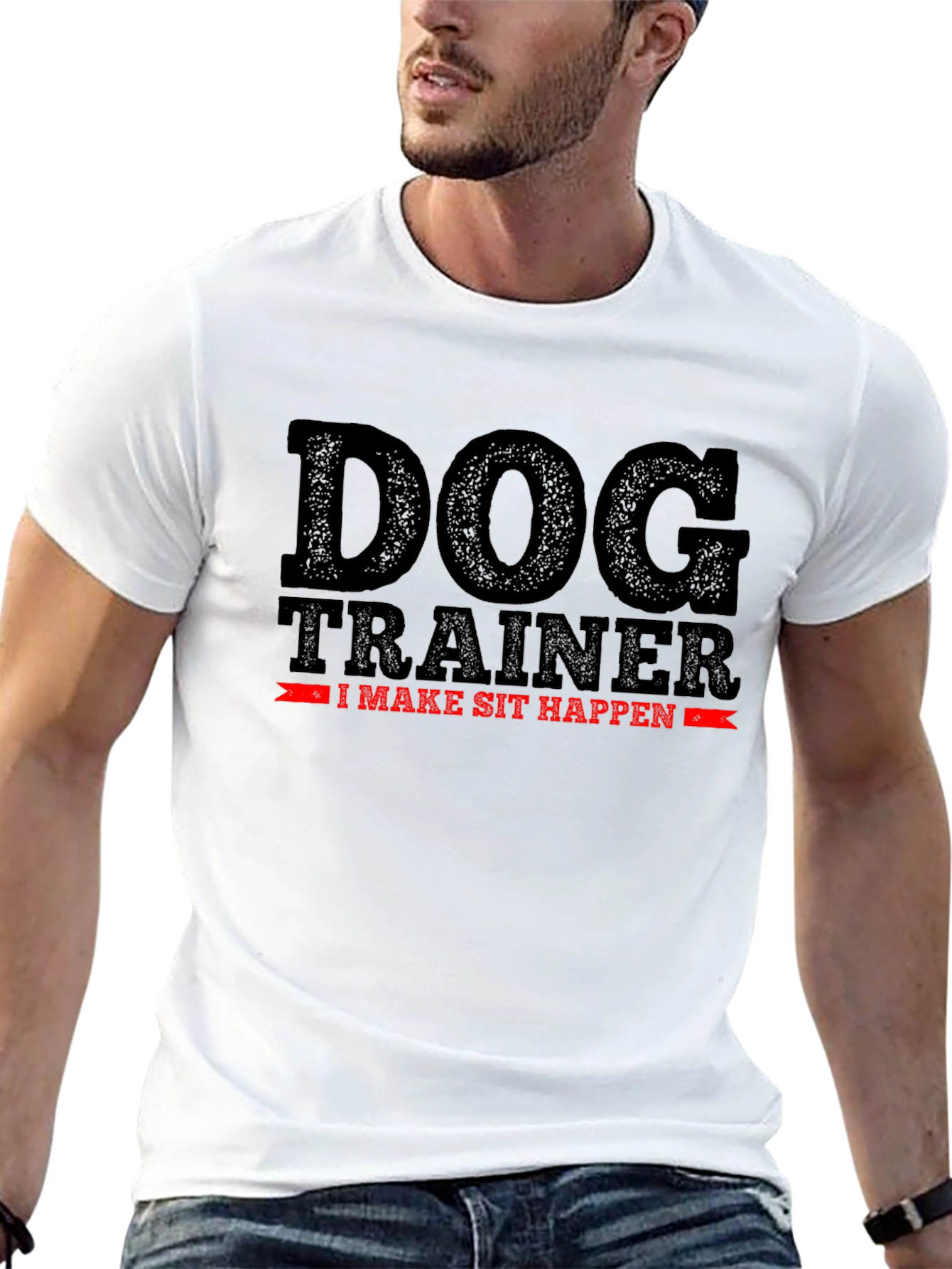 Camiseta Negra: Entrenador de Perros