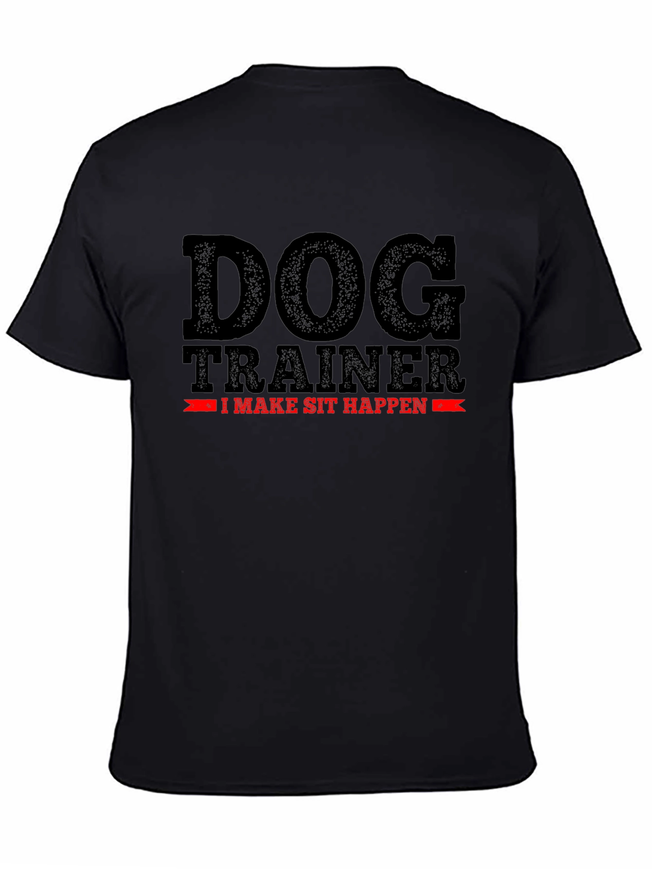 Camiseta Negra: Entrenador de Perros