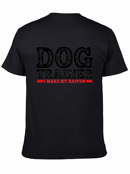 Camiseta Negra: Entrenador de Perros