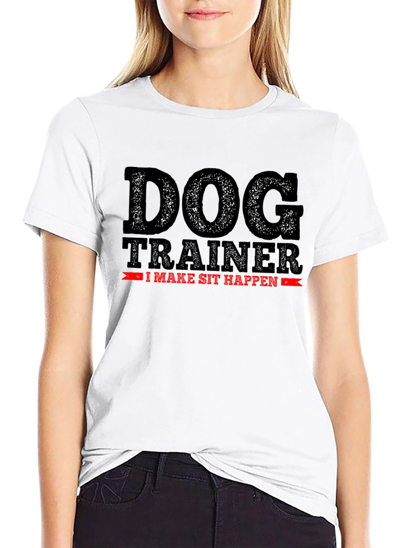 Camiseta Negra: Entrenador de Perros