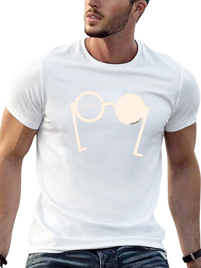 Camiseta Negra con Diseño Gráfico Fe