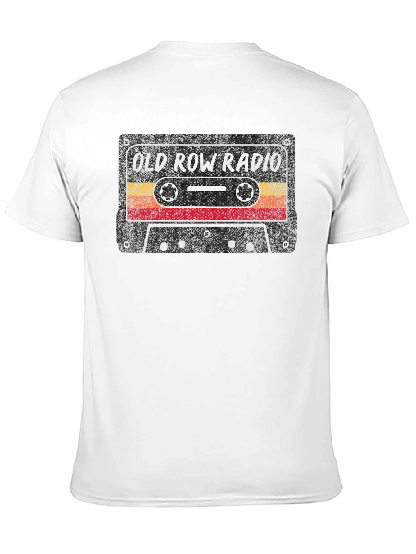 Camiseta Negra Old Row Radio Retro