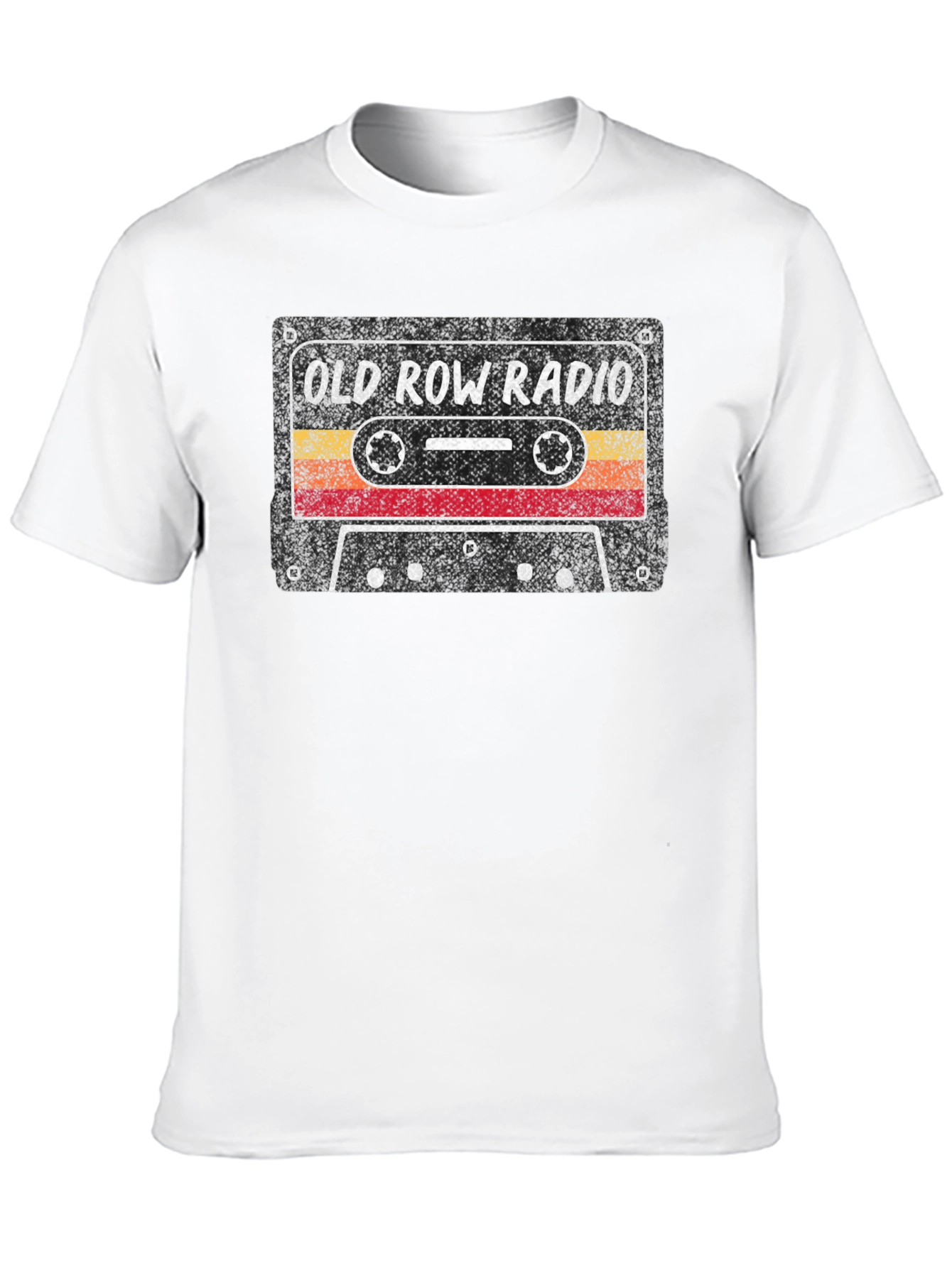 Camiseta Negra Old Row Radio Retro