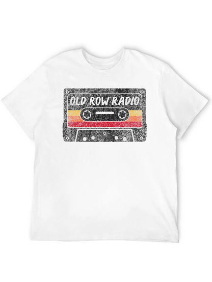 Camiseta Negra Old Row Radio Retro