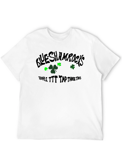 Camiseta Negra Blue Shamrocks para Hombre
