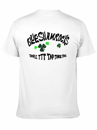 Camiseta Negra Blue Shamrocks para Hombre
