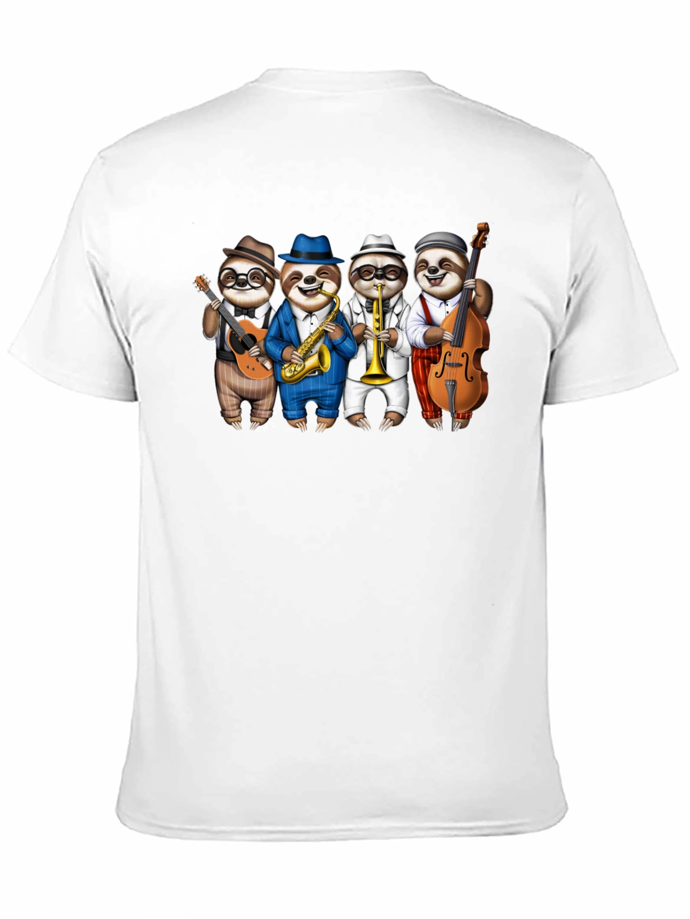 Camiseta Negra: Banda de Perezosos Músicos