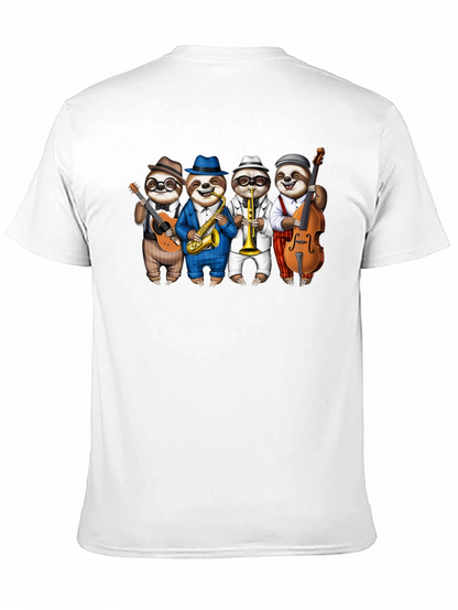 Camiseta Negra: Banda de Perezosos Músicos