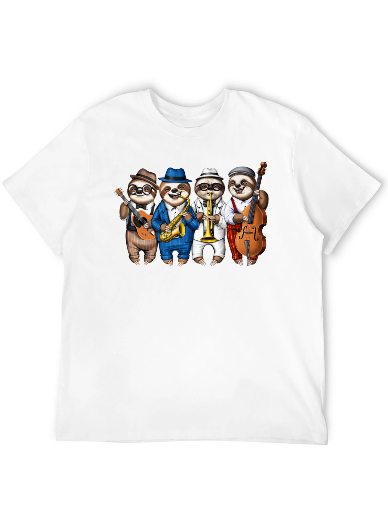 Camiseta Negra: Banda de Perezosos Músicos