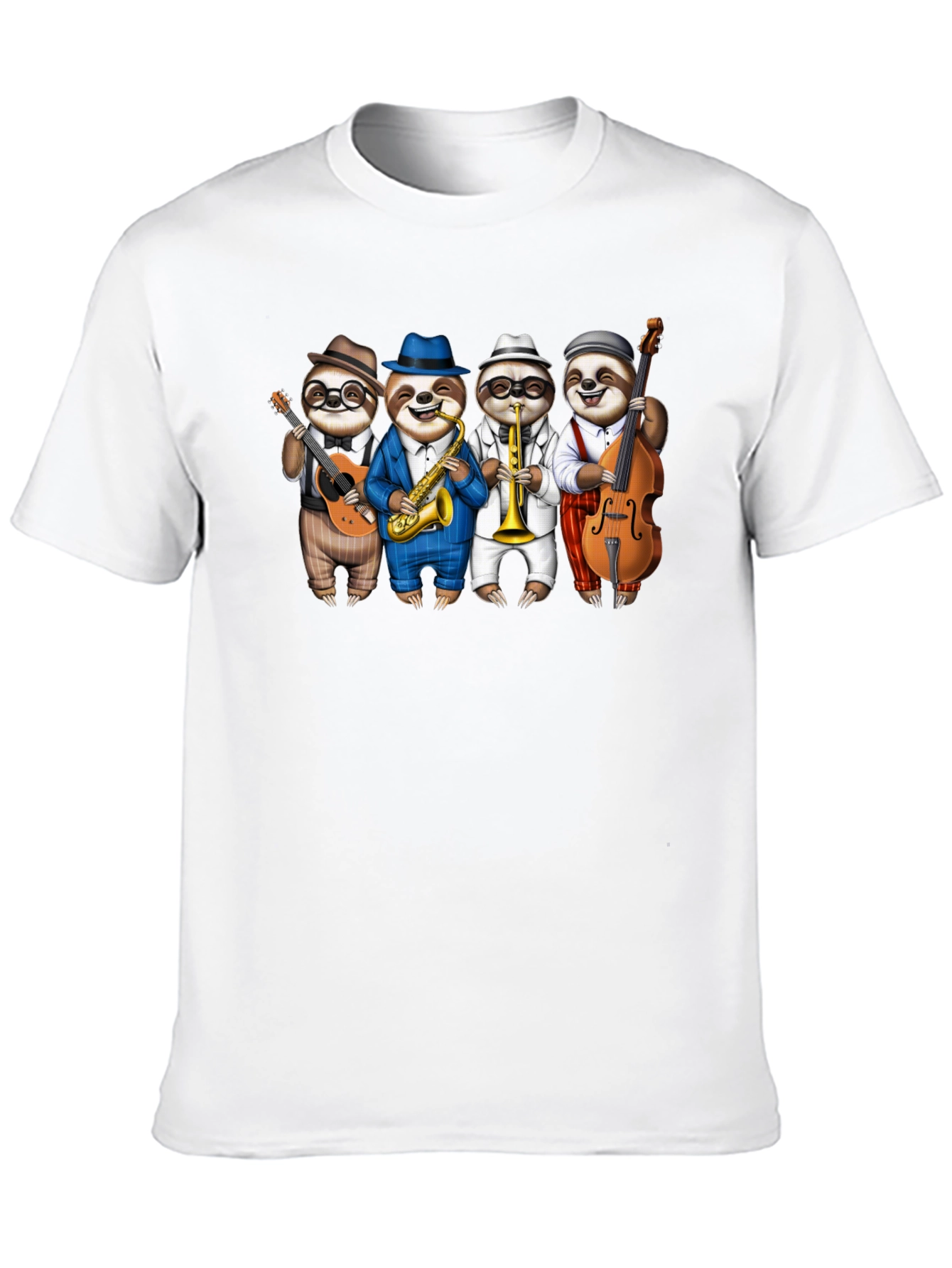 Camiseta Negra: Banda de Perezosos Músicos
