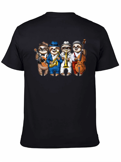 Camiseta Negra: Banda de Perezosos Músicos