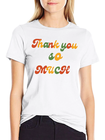 Camiseta Negra Retro Thank you so much