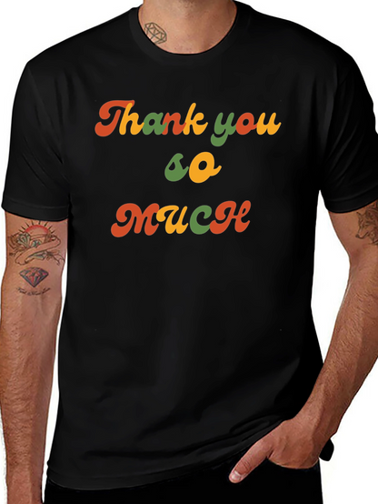 Camiseta Negra Retro Thank you so much