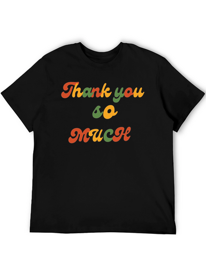 Camiseta Negra Retro Thank you so much