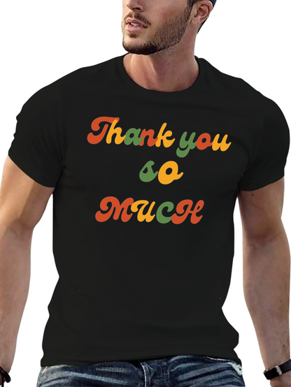Camiseta Negra Retro Thank you so much