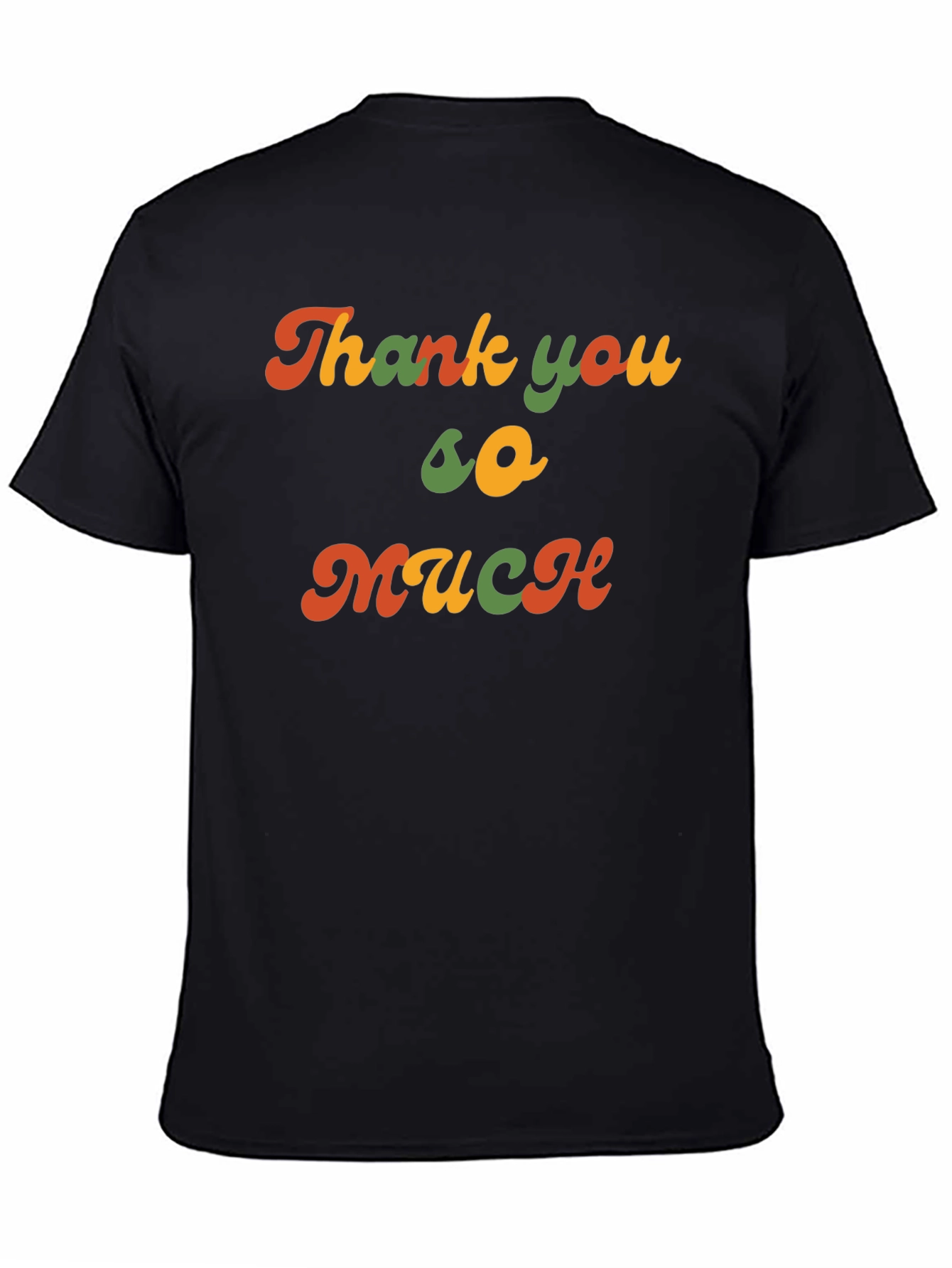 Camiseta Negra Retro Thank you so much