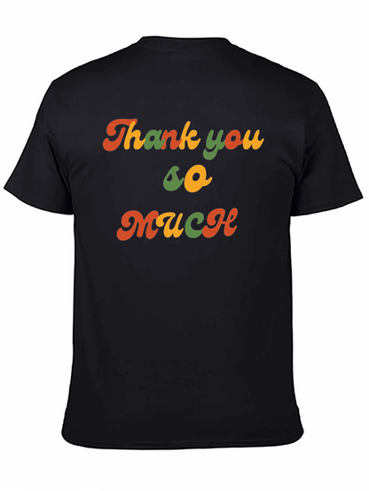 Camiseta Negra Retro Thank you so much