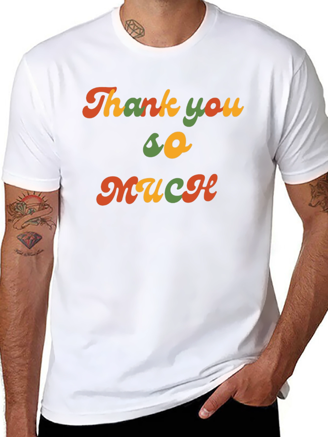 Camiseta Negra Retro Thank you so much