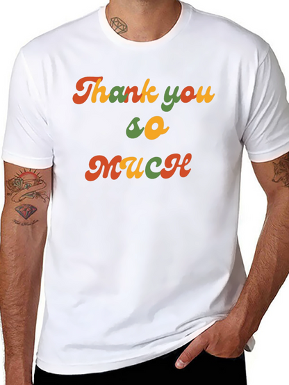 Camiseta Negra Retro Thank you so much