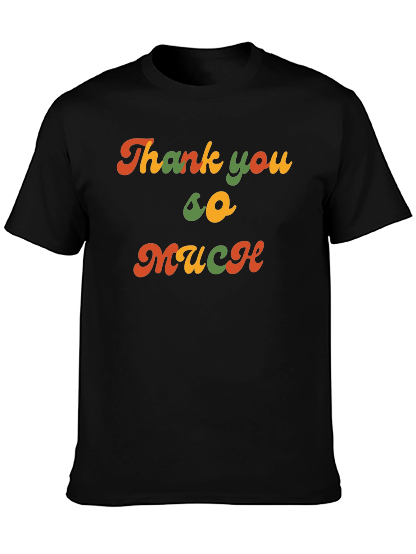 Camiseta Negra Retro Thank you so much