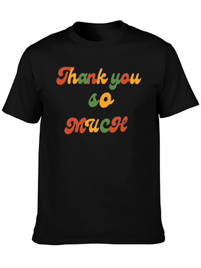 Camiseta Negra Retro Thank you so much