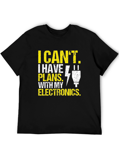 Camiseta de Hombre: Electrónica - Tengo Planes