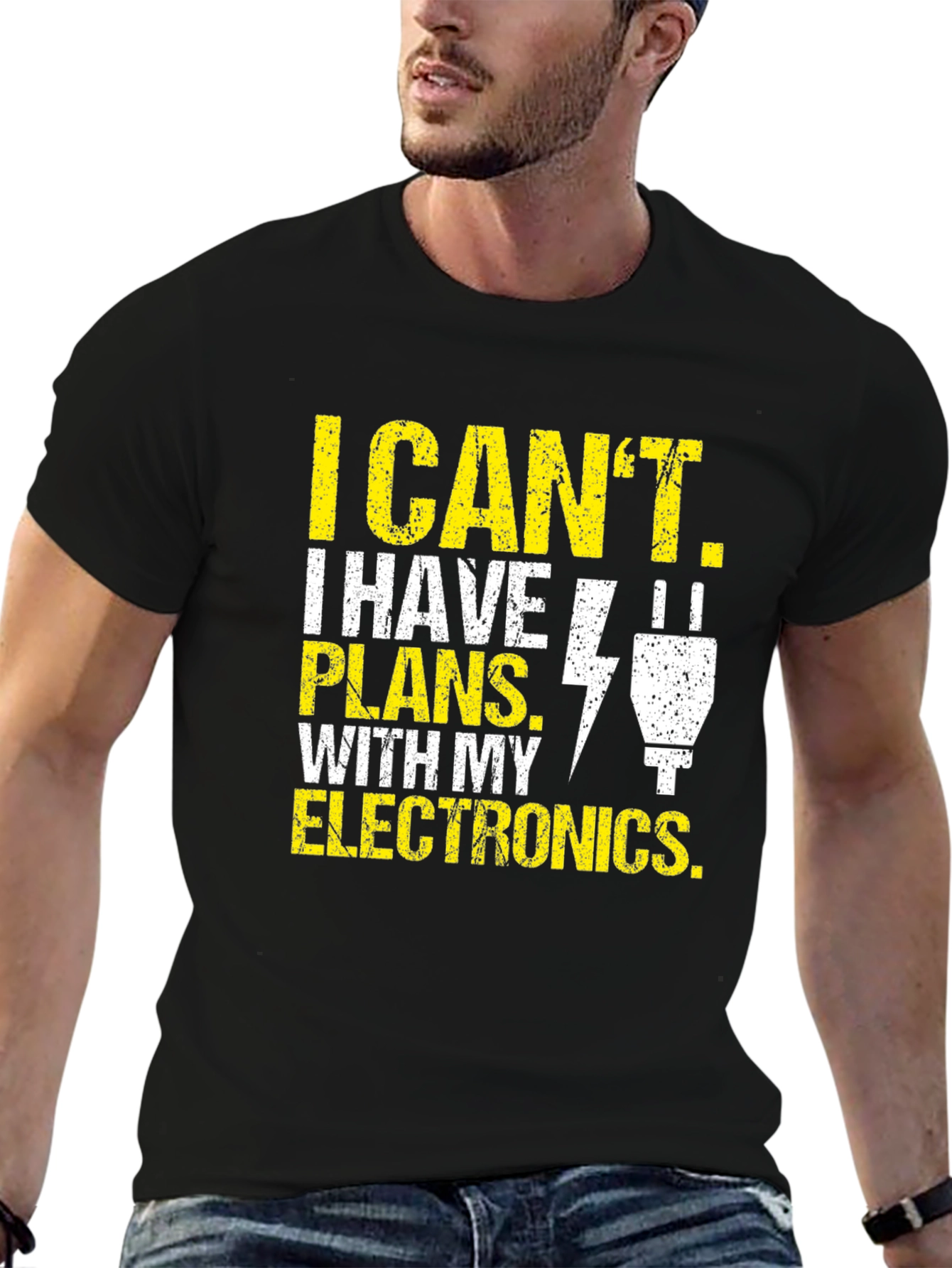 Camiseta de Hombre: Electrónica - Tengo Planes