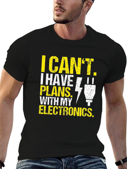 Camiseta de Hombre: Electrónica - Tengo Planes
