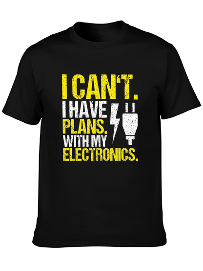 Camiseta de Hombre: Electrónica - Tengo Planes