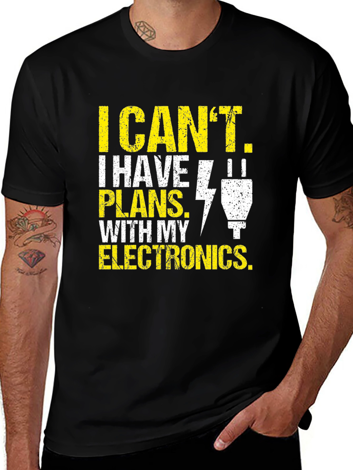 Camiseta de Hombre: Electrónica - Tengo Planes