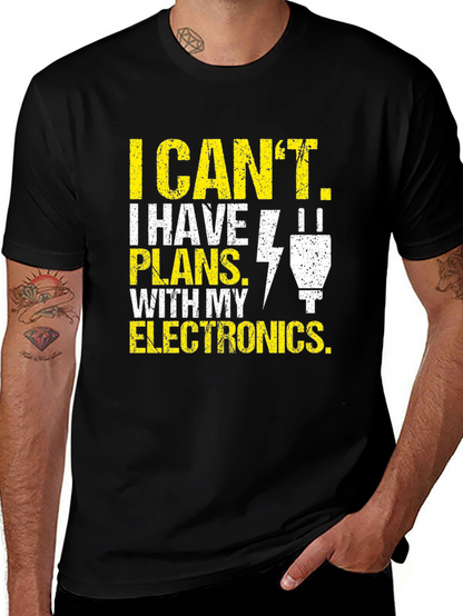 Camiseta de Hombre: Electrónica - Tengo Planes