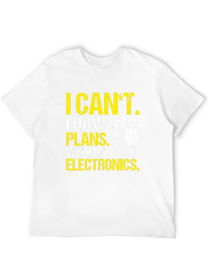 Camiseta de Hombre: Electrónica - Tengo Planes