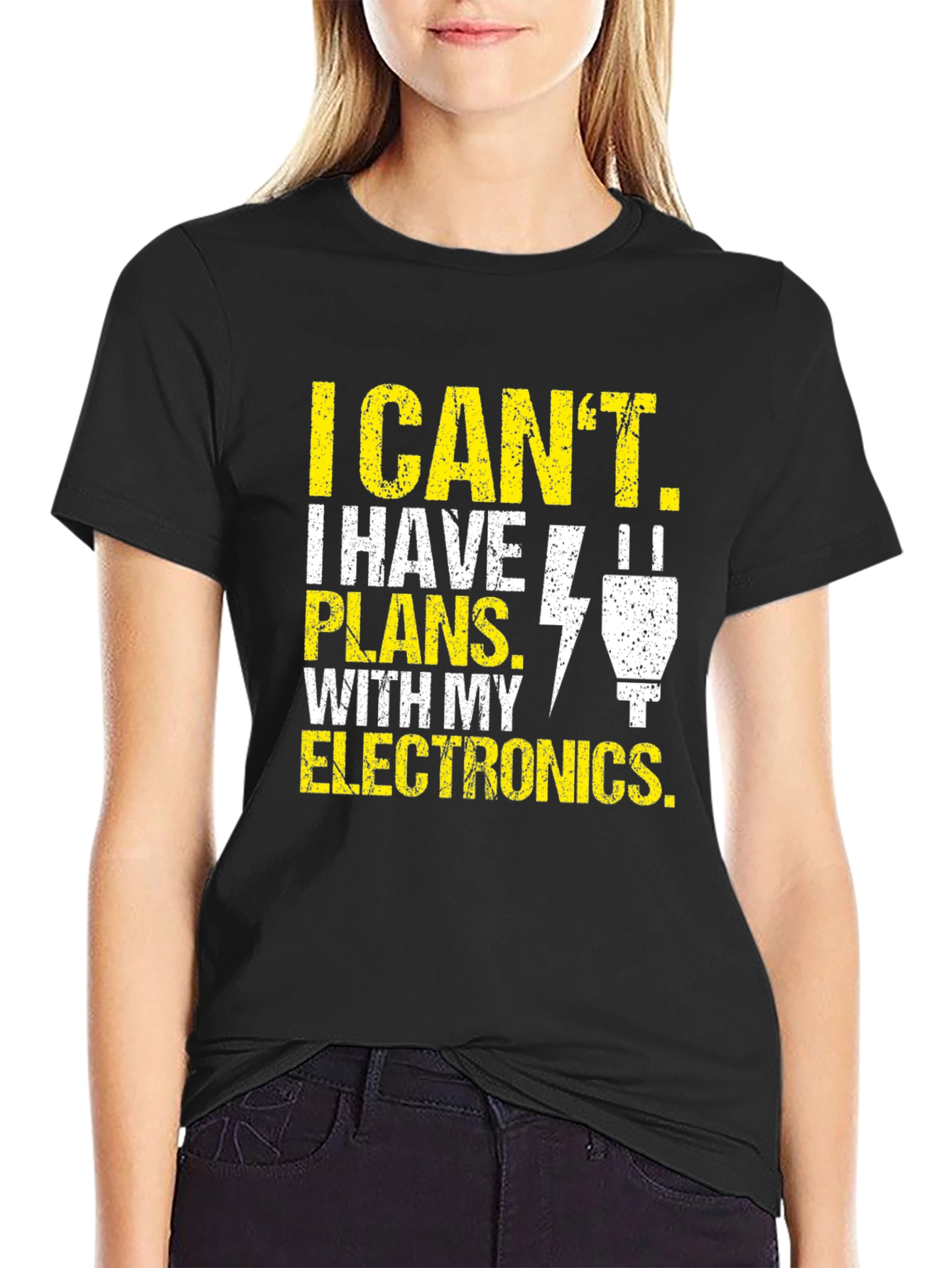Camiseta de Hombre: Electrónica - Tengo Planes