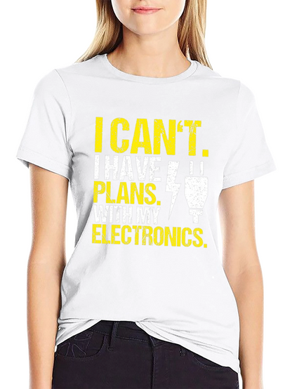 Camiseta de Hombre: Electrónica - Tengo Planes