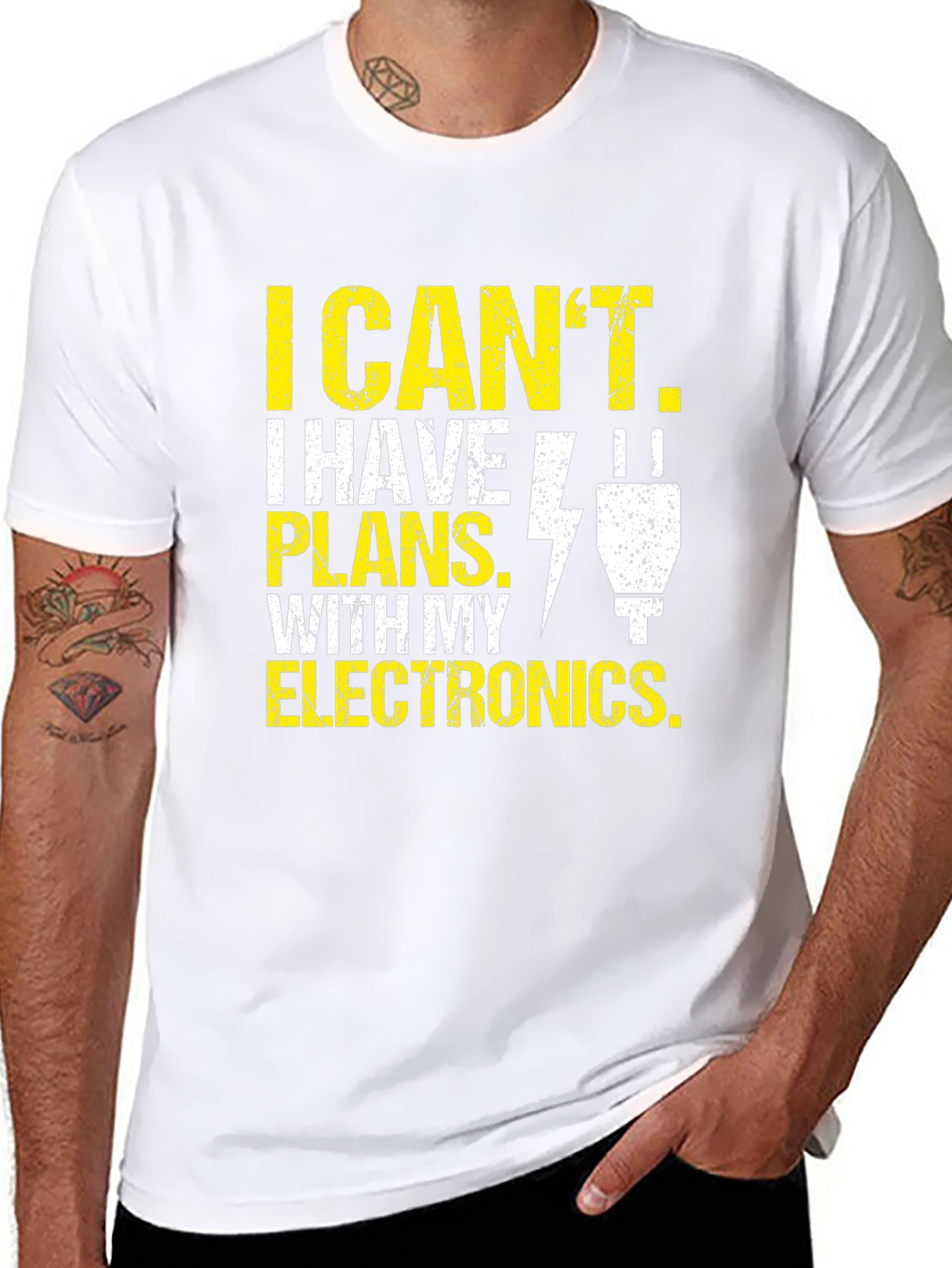 Camiseta de Hombre: Electrónica - Tengo Planes