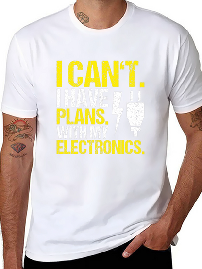 Camiseta de Hombre: Electrónica - Tengo Planes