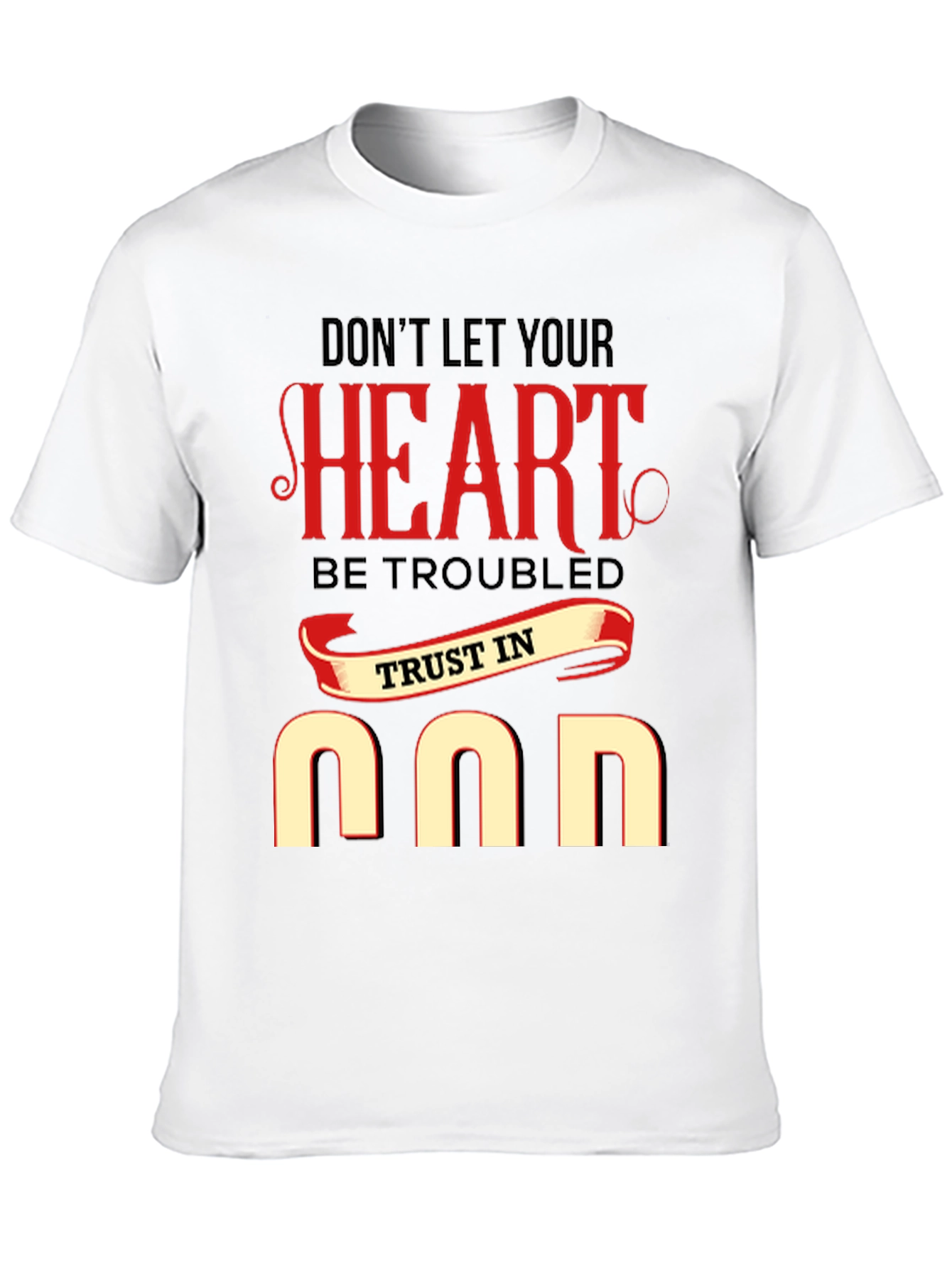 Camiseta Negra: Corazón y Confianza