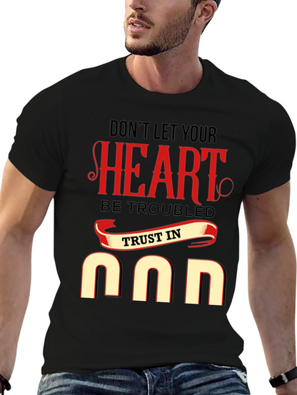 Camiseta Negra: Corazón y Confianza