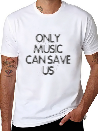 Camiseta Negra Only Music Can Save Us