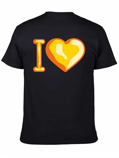 Camiseta Negra con Diseño I Corazón
