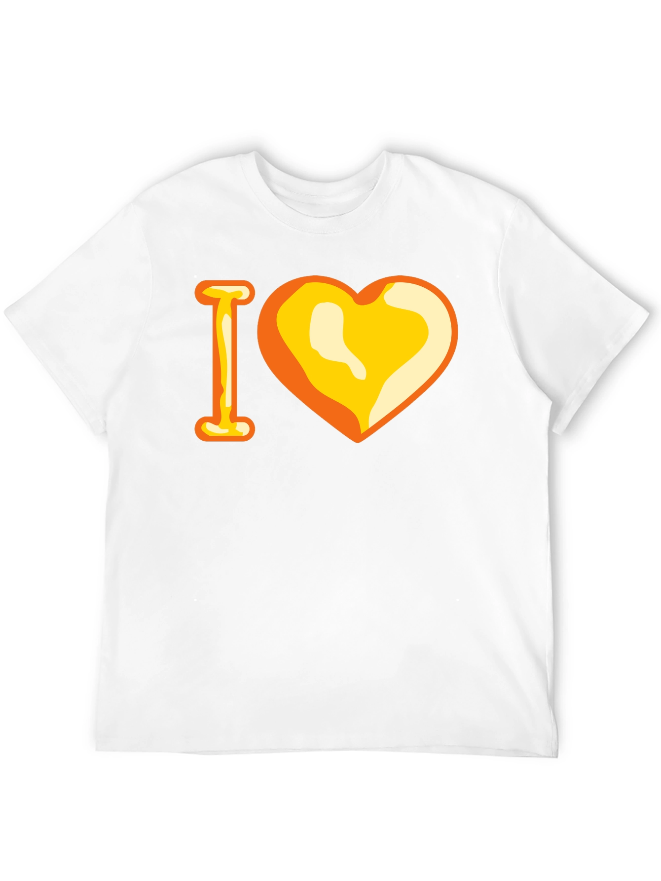 Camiseta Negra con Diseño I Corazón