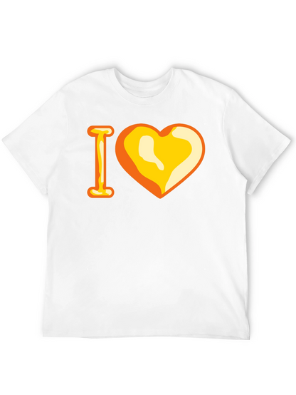 Camiseta Negra con Diseño I Corazón