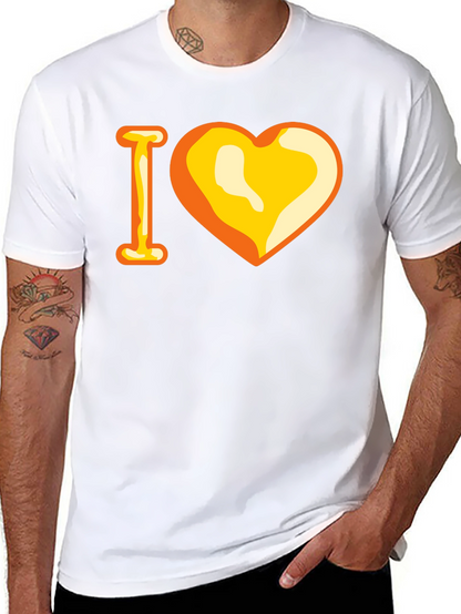 Camiseta Negra con Diseño I Corazón