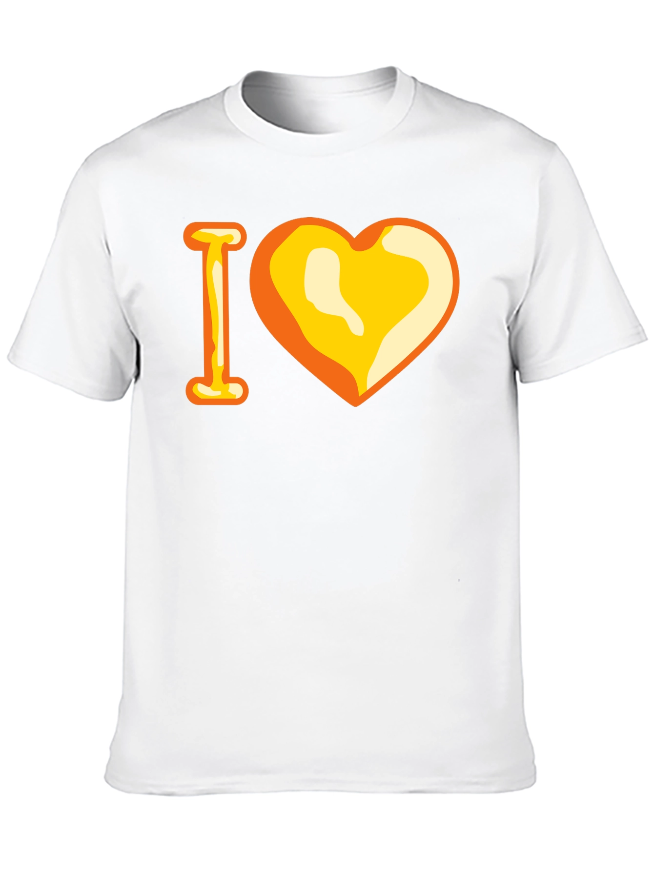 Camiseta Negra con Diseño I Corazón