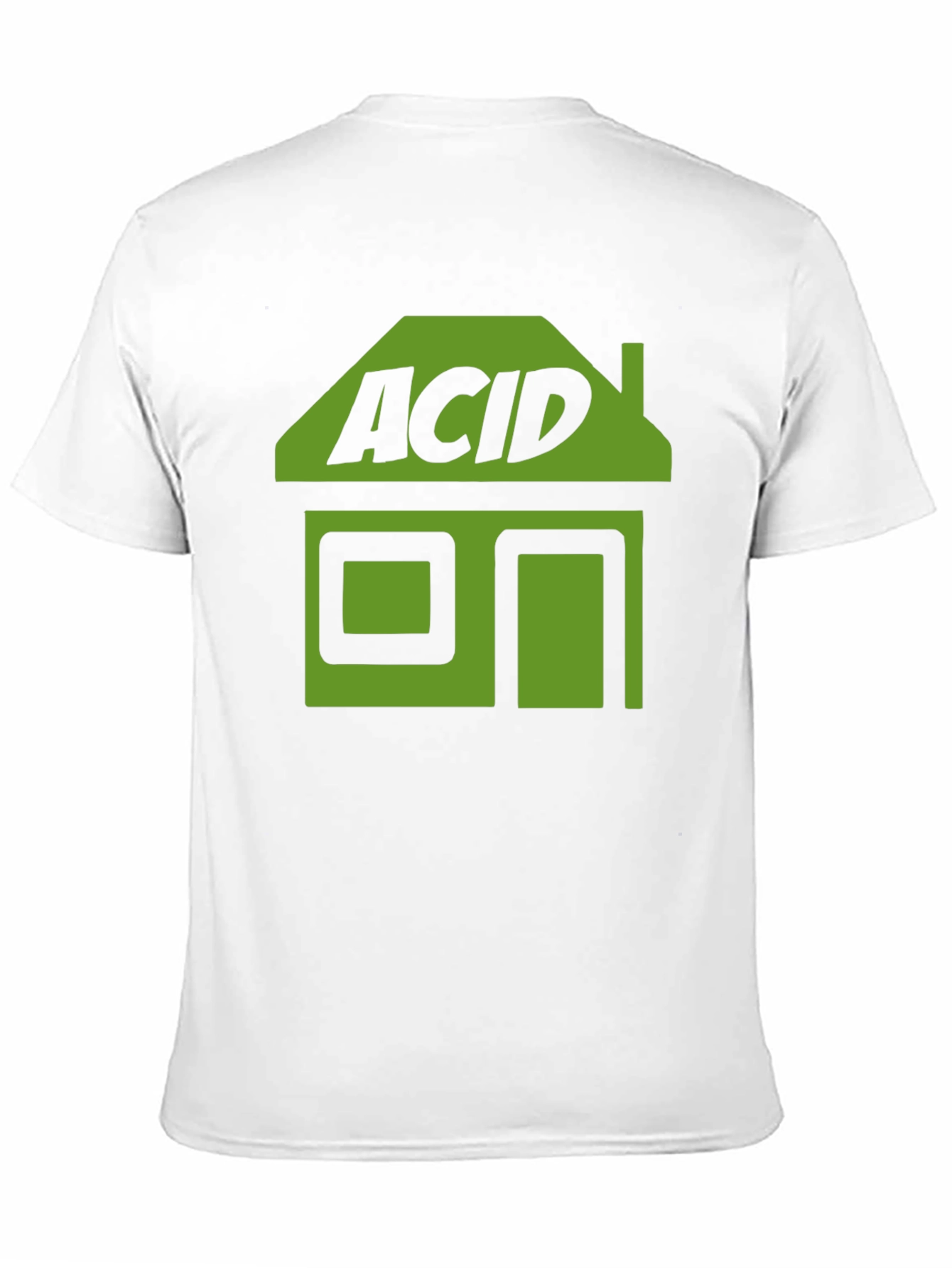 Camiseta Negra Acid House Estilo Retro