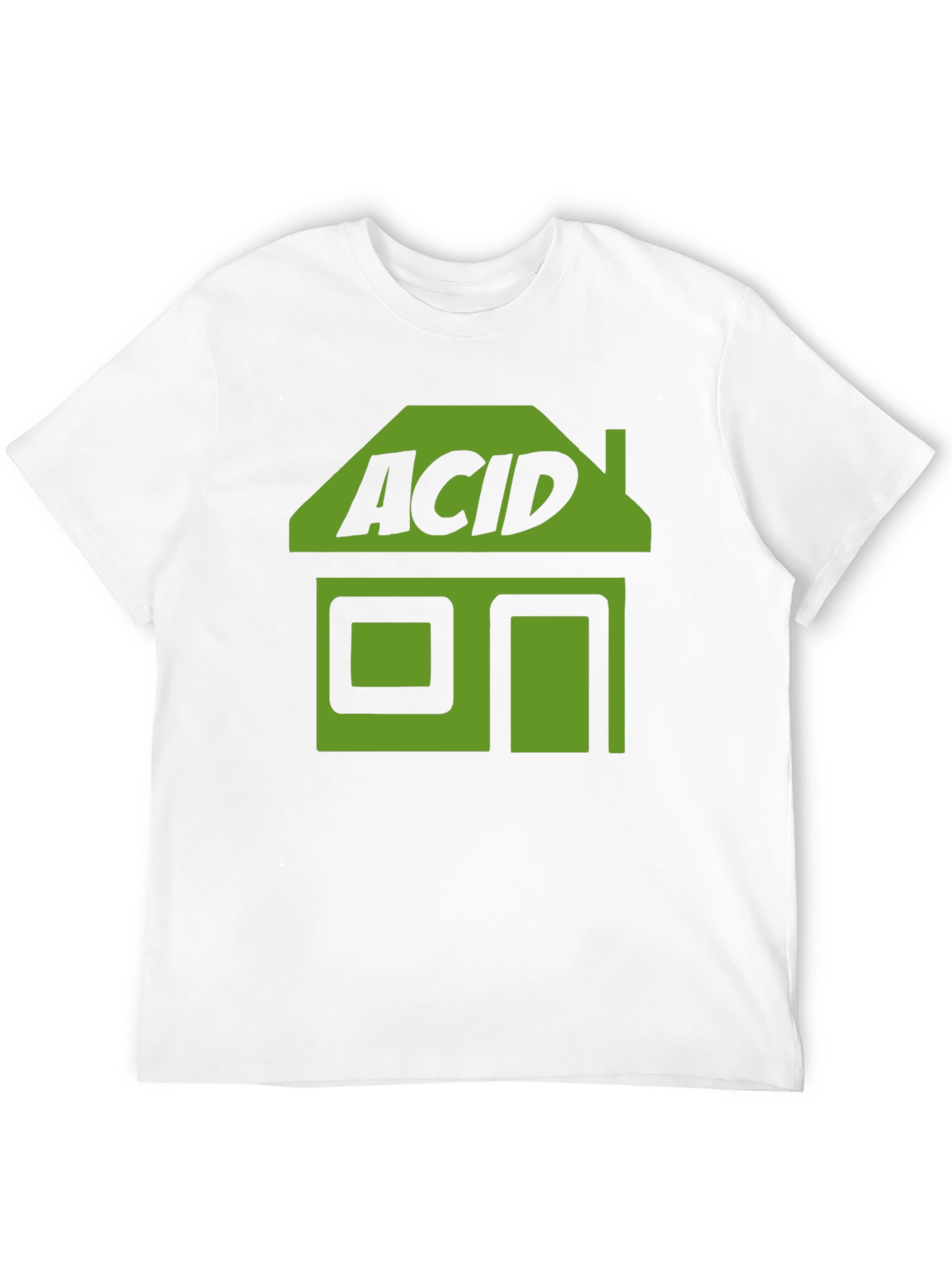 Camiseta Negra Acid House Estilo Retro