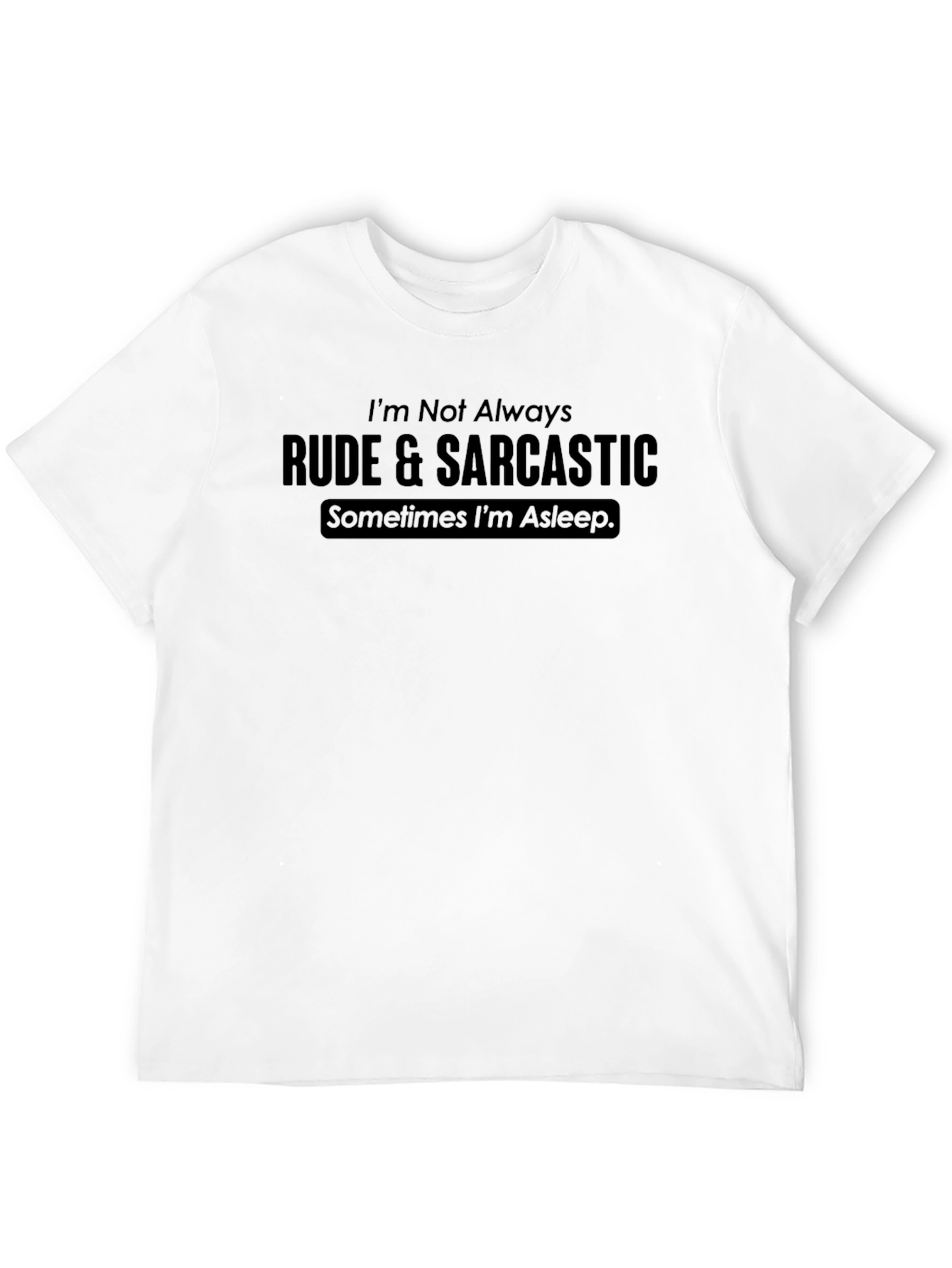 Camiseta Hombre Negra: Rude & Sarcastic