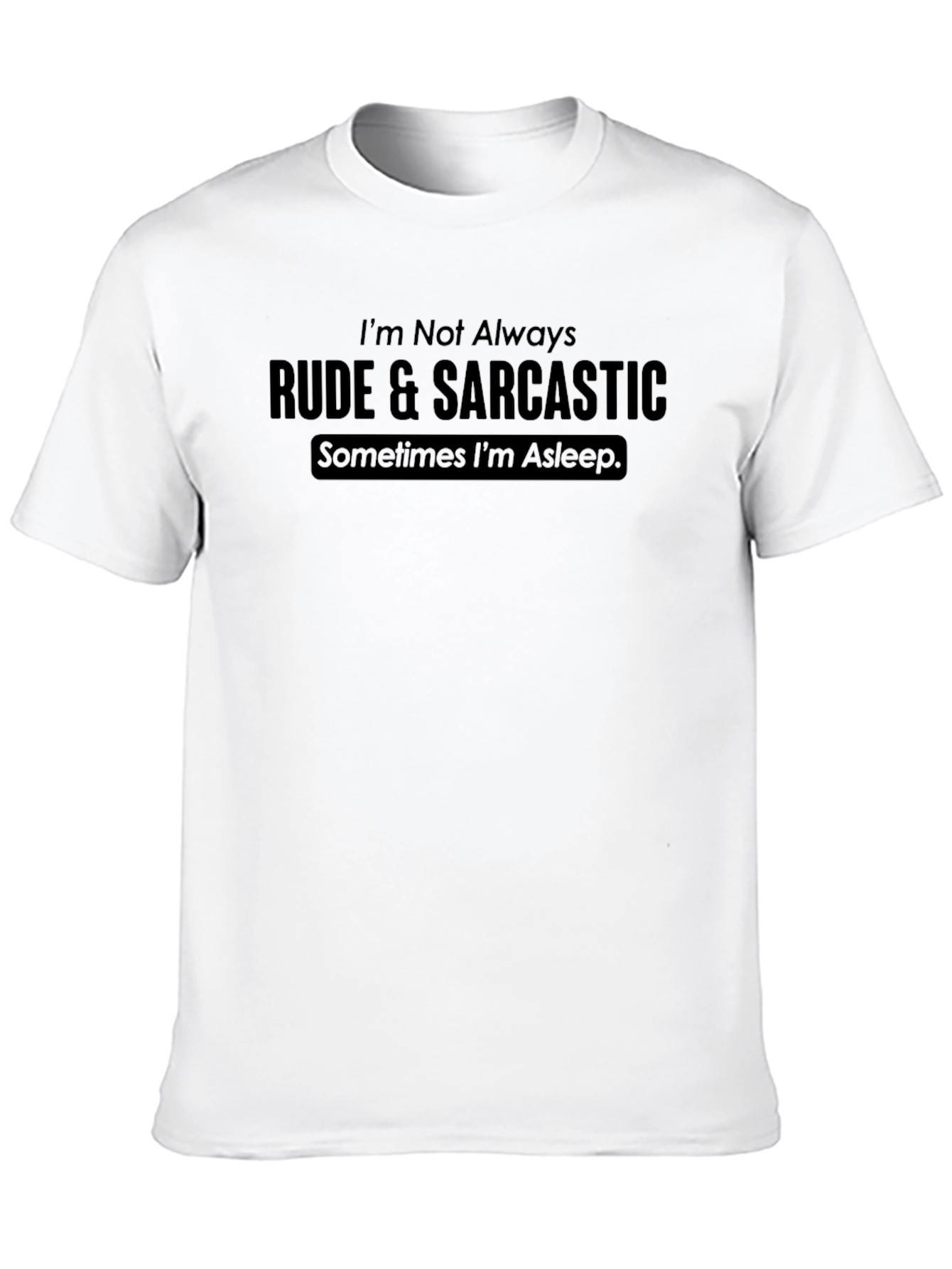 Camiseta Hombre Negra: Rude & Sarcastic