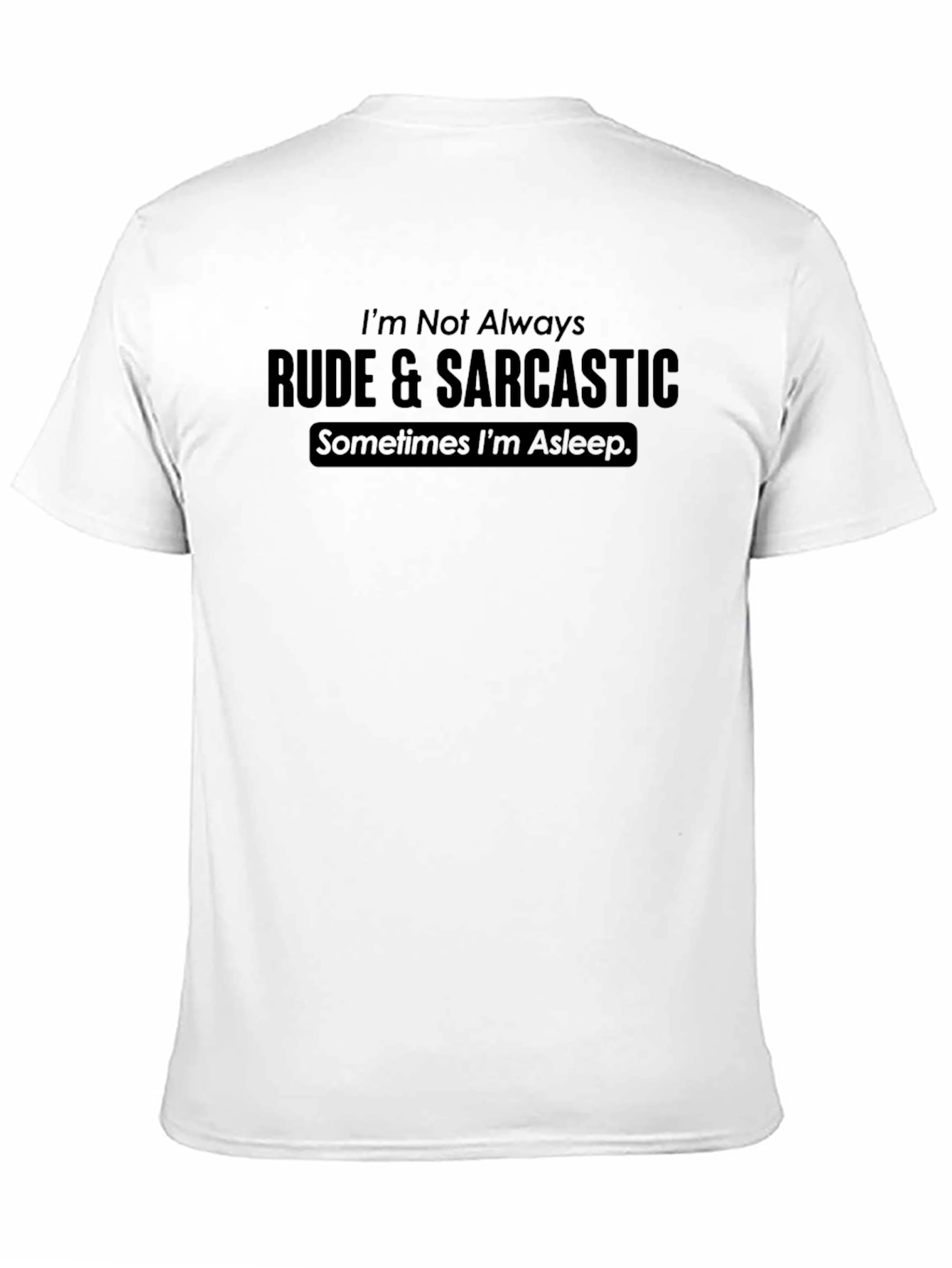 Camiseta Hombre Negra: Rude & Sarcastic